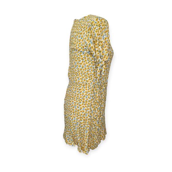 Faithfull The Brand Floral Mini Dress Yellow As Seen On Taylor Swift Size Small - Picture 6 of 8